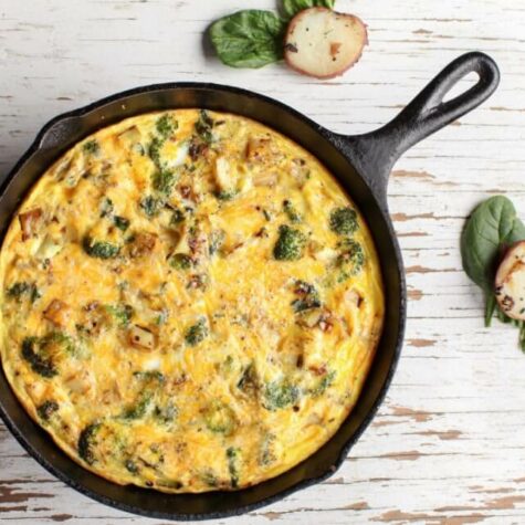 Apple Smoked Bacon and White Cheddar Cheese Omelet/Frittata