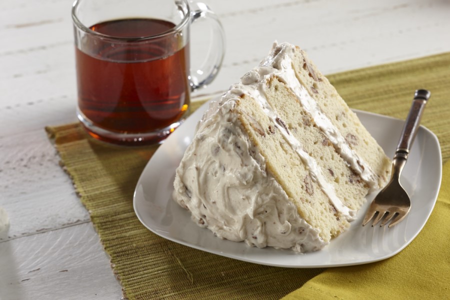 Pumpkin Pecan Layer Cake with Cream Cheese Frosting