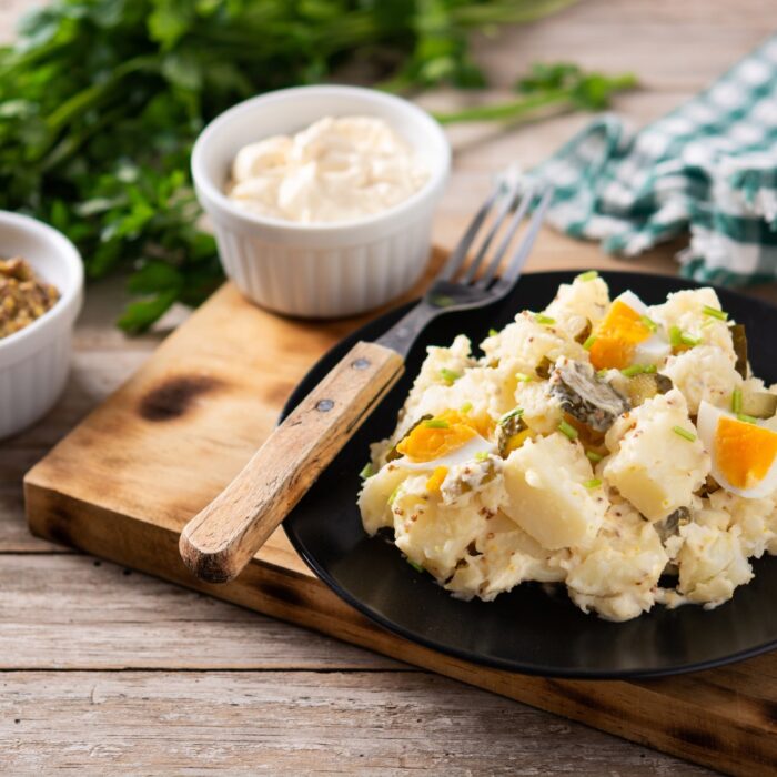 Potatoes with Egg and Lemon Dressing